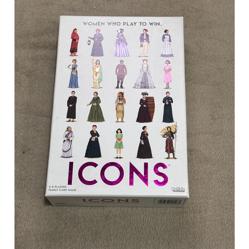 Icons Women Who Play to Win Card Game NEW SEALED Buffalo Games Educational